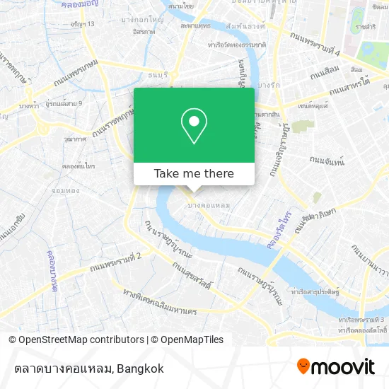 ตลาดบางคอแหลม map
