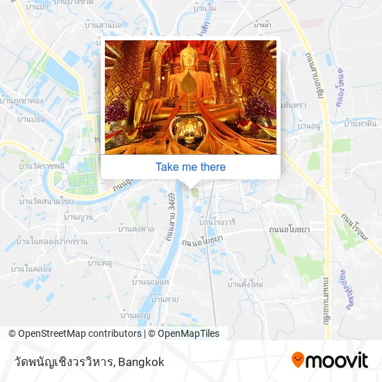 วัดพนัญเชิงวรวิหาร map