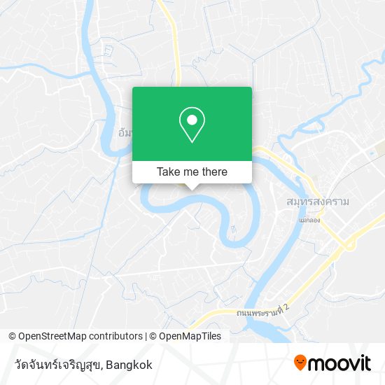 วัดจันทร์เจริญสุข map