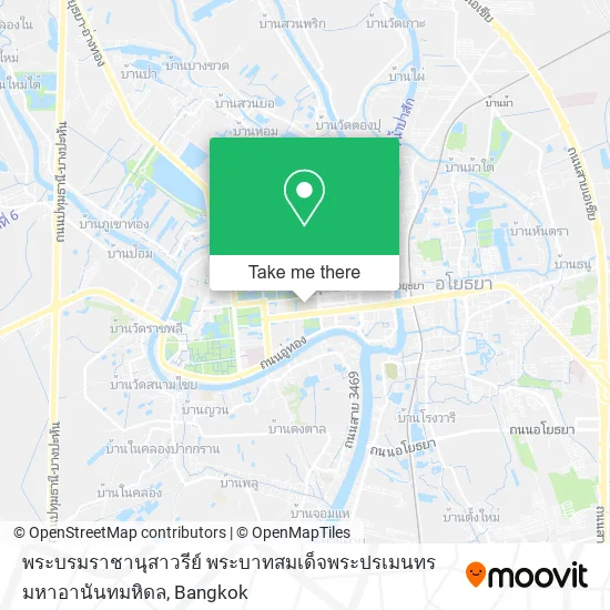 พระบรมราชานุสาวรีย์ พระบาทสมเด็จพระปรเมนทรมหาอานันทมหิดล map