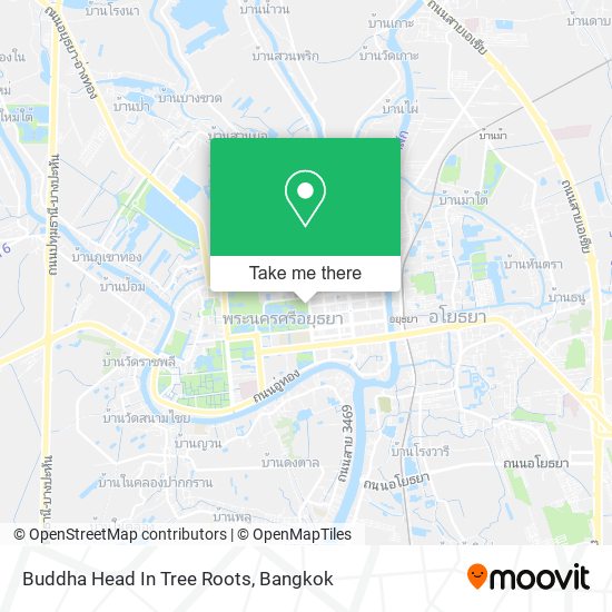 Buddha Head In Tree Roots map