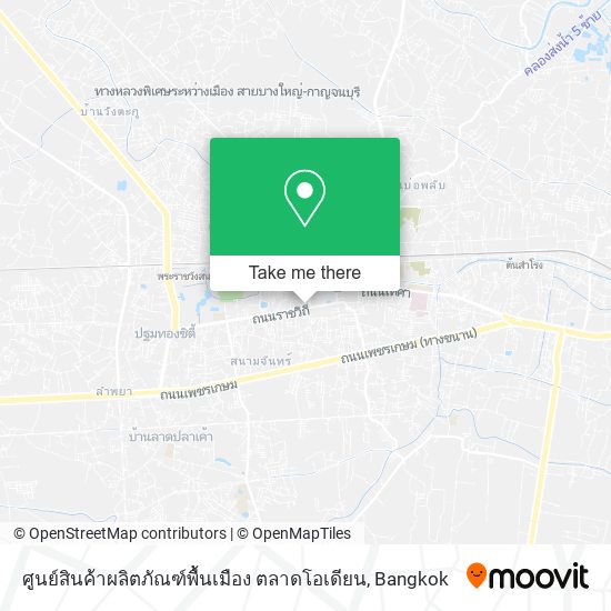 ศูนย์สินค้าผลิตภัณฑ์พื้นเมือง ตลาดโอเดียน map