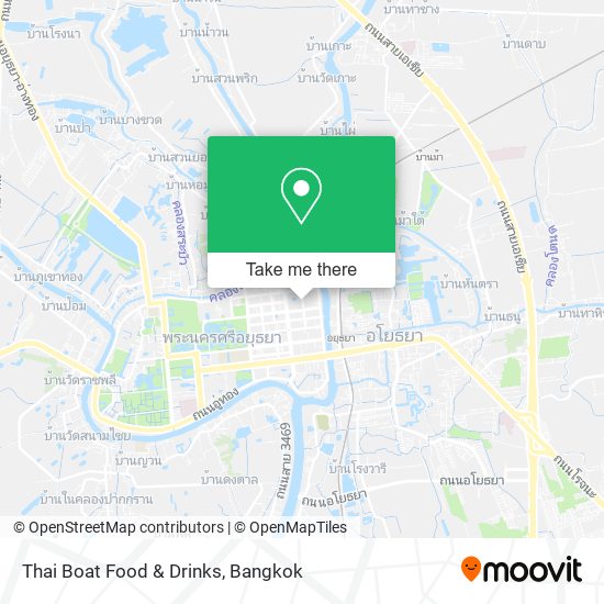 Thai Boat Food & Drinks map