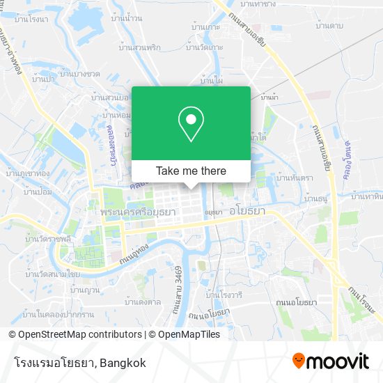 โรงแรมอโยธยา map