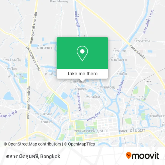 ตลาดนัดลุมพลี map