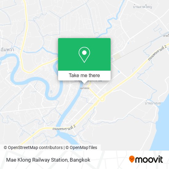 Mae Klong Railway Station map