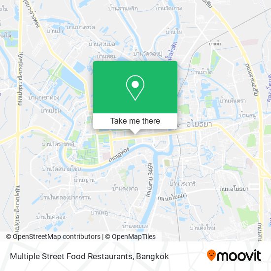 Multiple Street Food Restaurants map