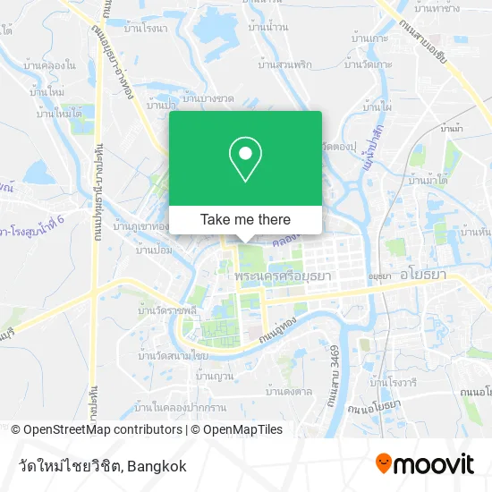 วัดใหม่ไชยวิชิต map