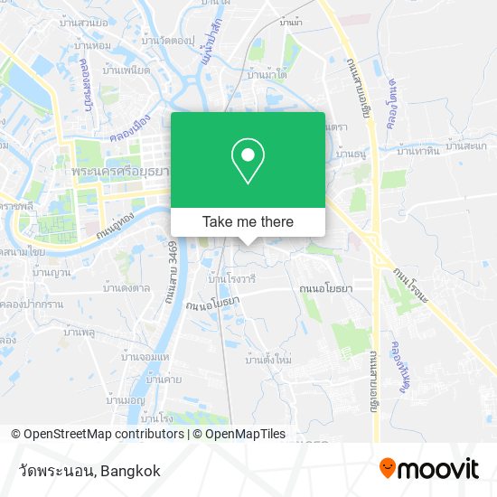วัดพระนอน map