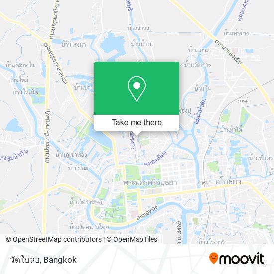 วัดใบลอ map