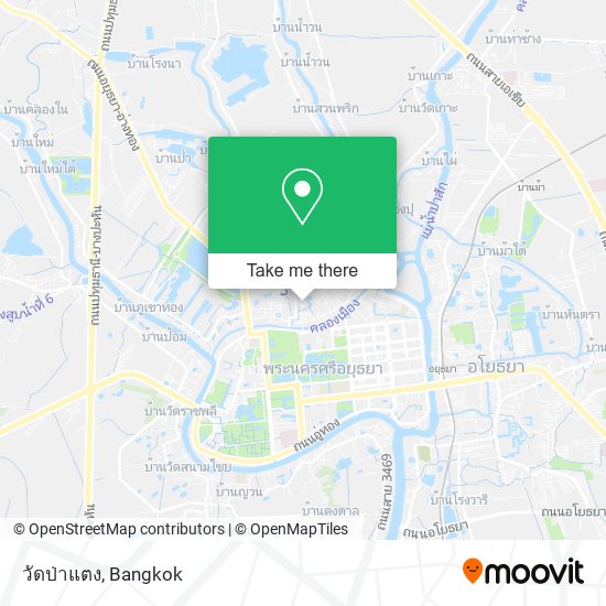 วัดป่าแตง map