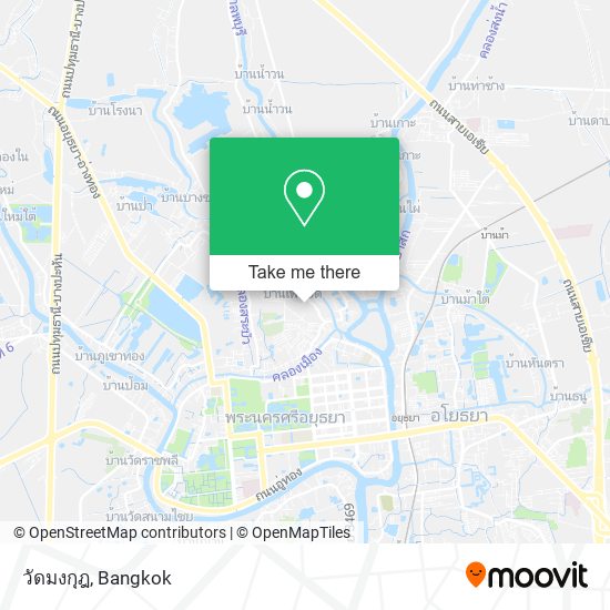 วัดมงกุฎ map