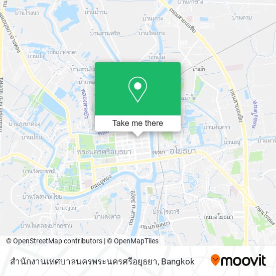 สำนักงานเทศบาลนครพระนครศรีอยุธยา map