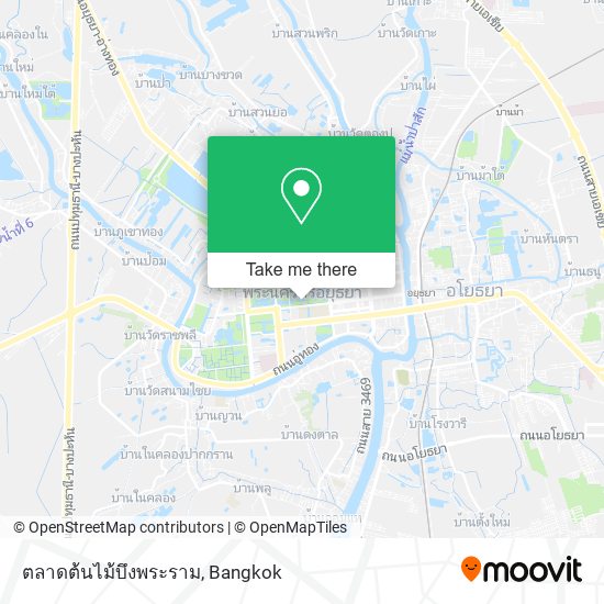 ตลาดต้นไม้บึงพระราม map