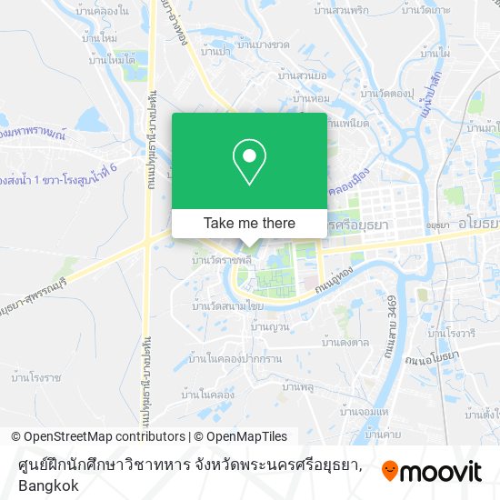 ศูนย์ฝึกนักศึกษาวิชาทหาร จังหวัดพระนครศรีอยุธยา map