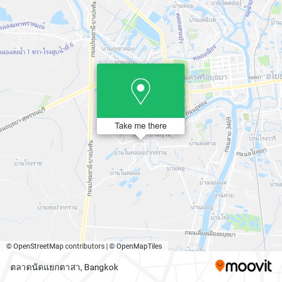 ตลาดนัดแยกตาสา map