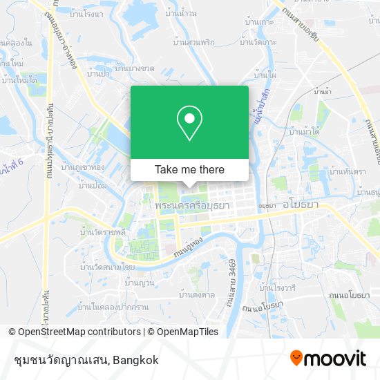 ชุมชนวัดญาณเสน map