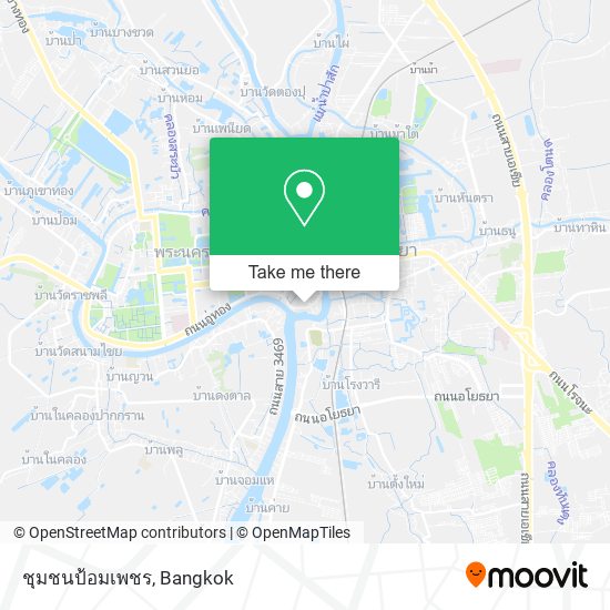 ชุมชนป้อมเพชร map