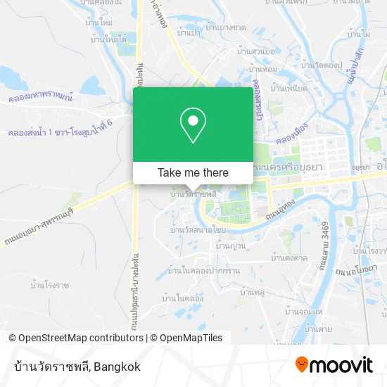 บ้านวัดราชพลี map