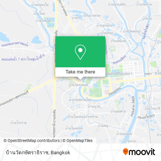 บ้านวัดกษัตราธิราช map