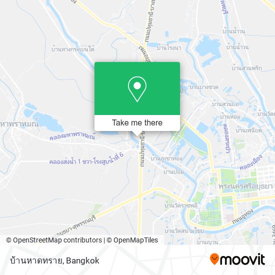 บ้านหาดทราย map