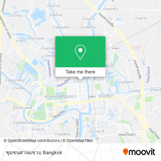 ชุมชนศาลแขวง map