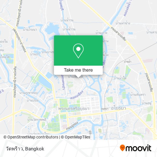 วัดพร้าว map