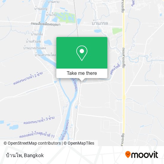 บ้านโพ map