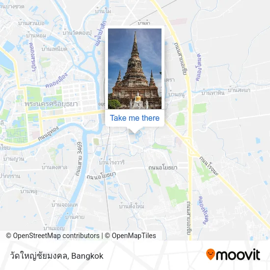 วัดใหญ่ชัยมงคล map