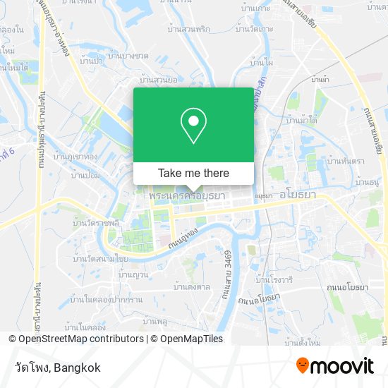 วัดโพง map