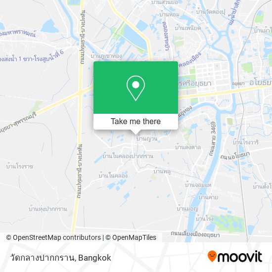 วัดกลางปากกราน map