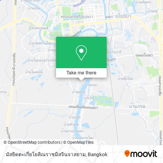 มัสยิดตะเกี่ยโยคิณราชมิสจินจาสยาม map