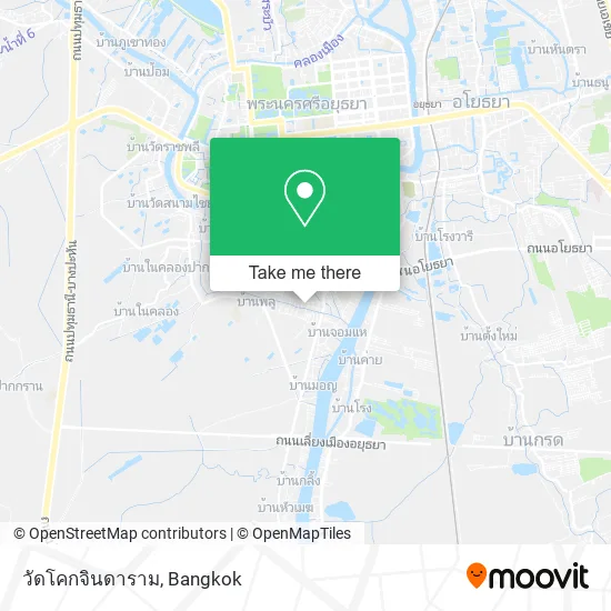 วัดโคกจินดาราม map