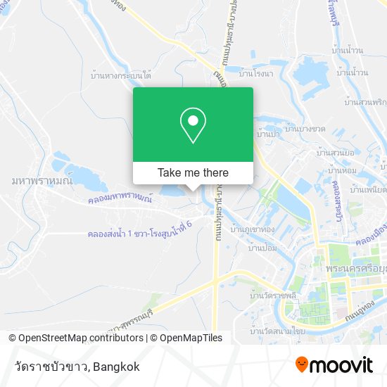 วัดราชบัวขาว map