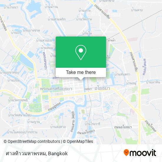 ศาลท้าวมหาพรหม map