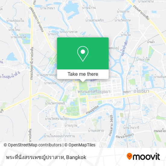 พระที่นั่งสรรเพชญ์ปราสาท map