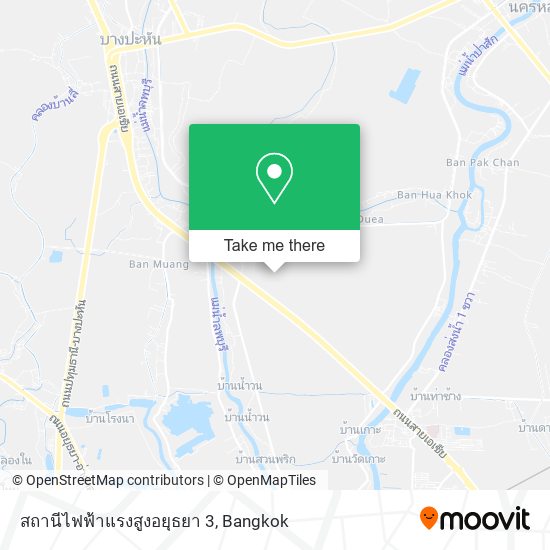 สถานีไฟฟ้าแรงสูงอยุธยา 3 map