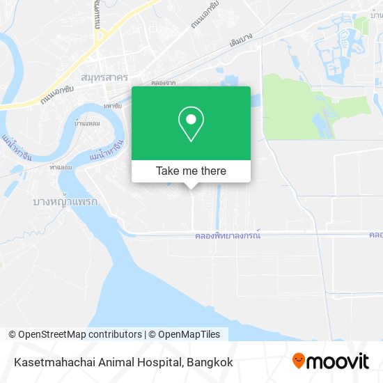 Kasetmahachai Animal Hospital map