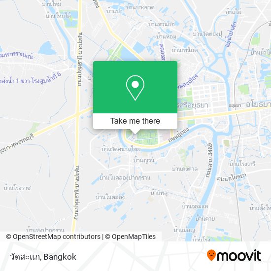 วัดสะแก map