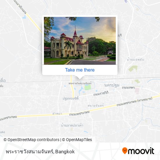 พระราชวังสนามจันทร์ map