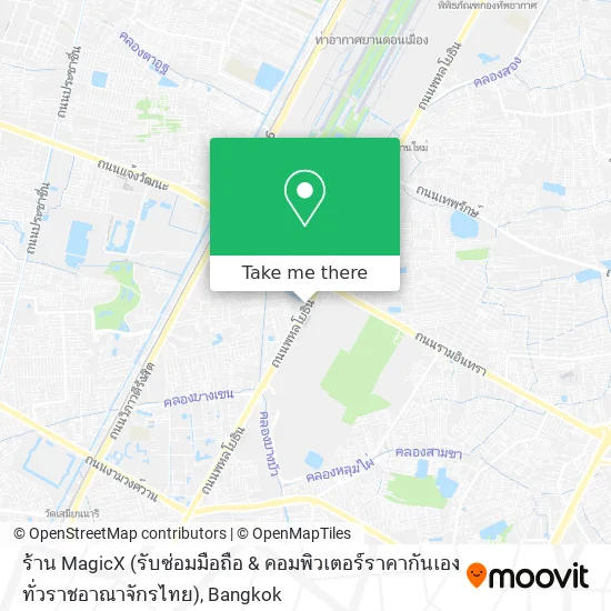 ร้าน MagicX (รับซ่อมมือถือ & คอมพิวเตอร์ราคากันเองทั่วราชอาณาจักรไทย) map
