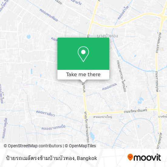 ป้ายรถเมล์ตรงข้ามบ้านบัวทอง map