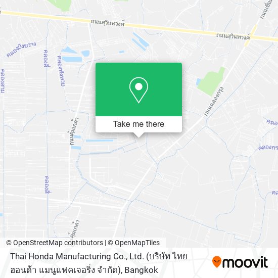 Thai Honda Manufacturing Co., Ltd. (บริษัท ไทยฮอนด้า แมนูแฟคเจอริ่ง จำกัด) map