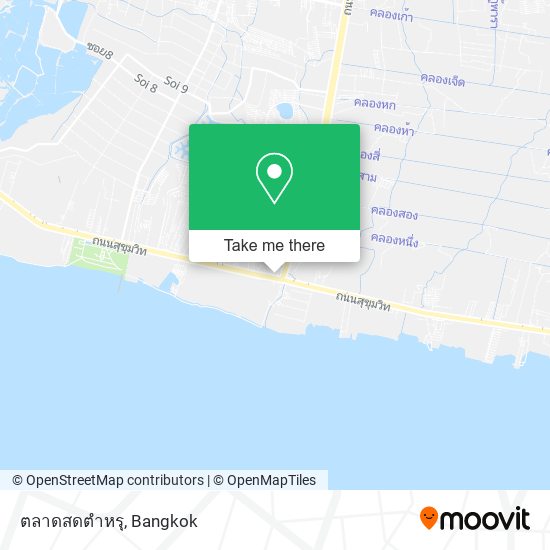 ตลาดสดตำหรุ map