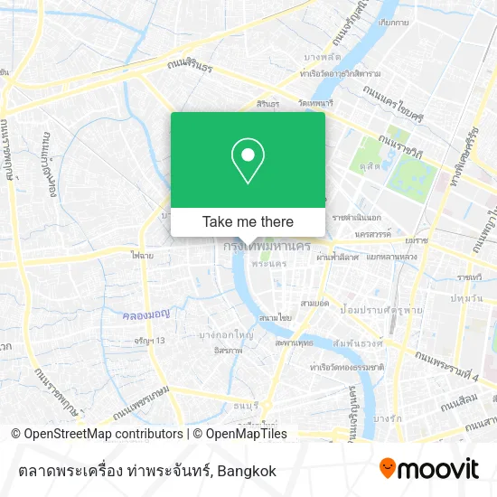 ตลาดพระเครื่อง ท่าพระจันทร์ map