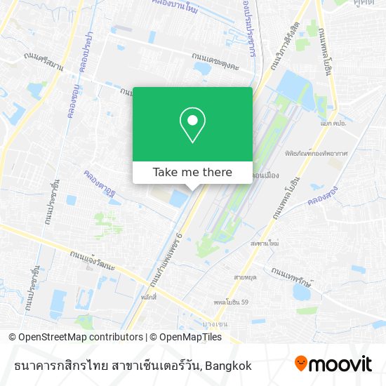 ธนาคารกสิกรไทย สาขาเซ็นเตอร์วัน map