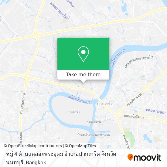 หมู่ 4 ตำบลคลองพระอุดม อำเภอปากเกร็ด จังหวัดนนทบุรี map