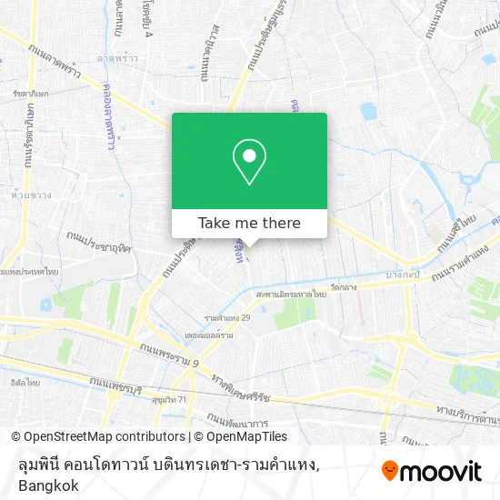 ลุมพินี คอนโดทาวน์ บดินทรเดชา-รามคำแหง map