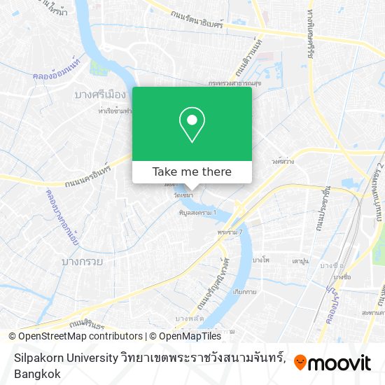 Silpakorn University วิทยาเขตพระราชวังสนามจันทร์ map