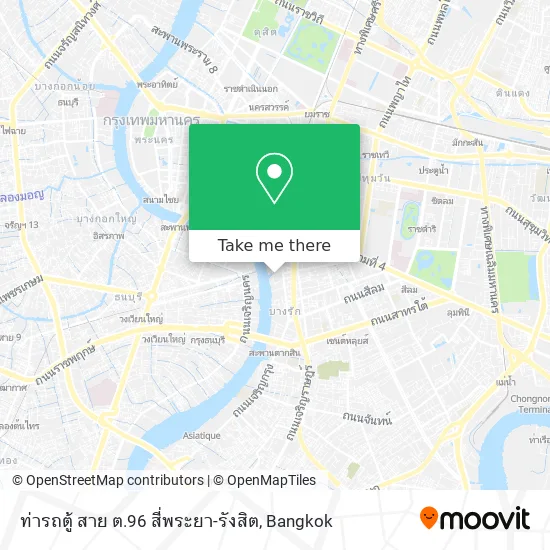 ท่ารถตู้ สาย ต.96 สี่พระยา-รังสิต map